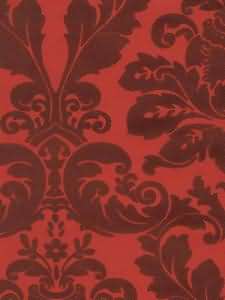 red on red damask